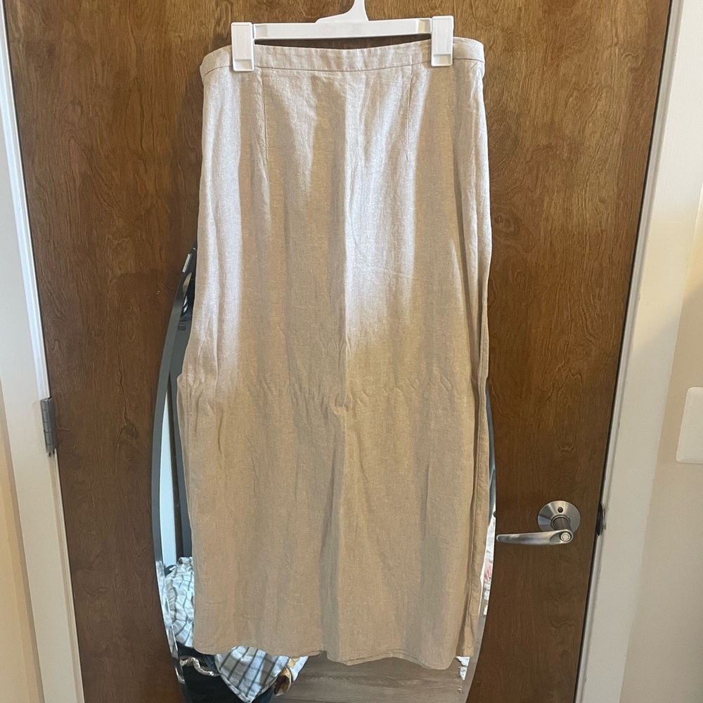 Old Navy Beige Midi Skirt